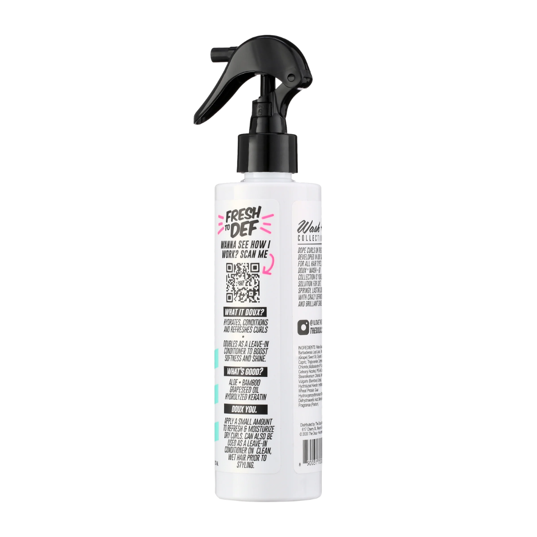 THE DOUX FRESH TO DEF WASH & GO LEAVE-IN CONDITIONER 8 OZ