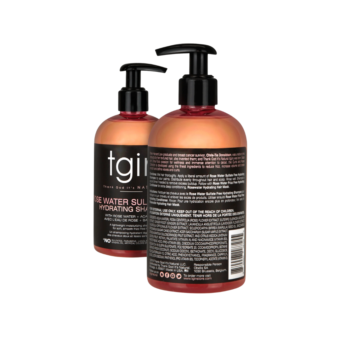 TGIN ROSE WATER SHAMPOO 13 FL OZ
