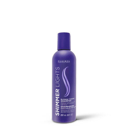 CLAIROL PROFESSIONAL SHIMMER LIGHTS BLONDE TONING SHAMPOO 8 OZ