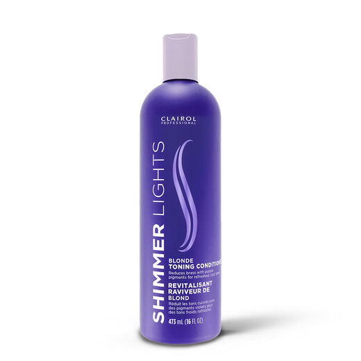 CLAIROL PROFESSIONAL SHIMMER LIGHTS BLONDE TONING CONDITIONER 16 OZ