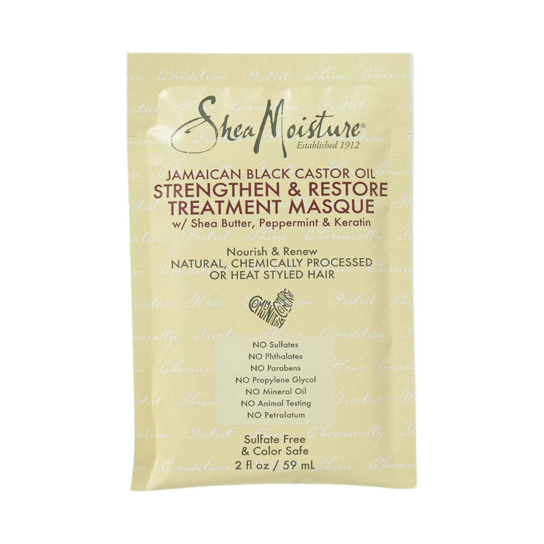SHEA MOISTURE JAMAICAM BLACK CASTOR STRENGTHEN & RESTORE TREATMENT MASK PACK