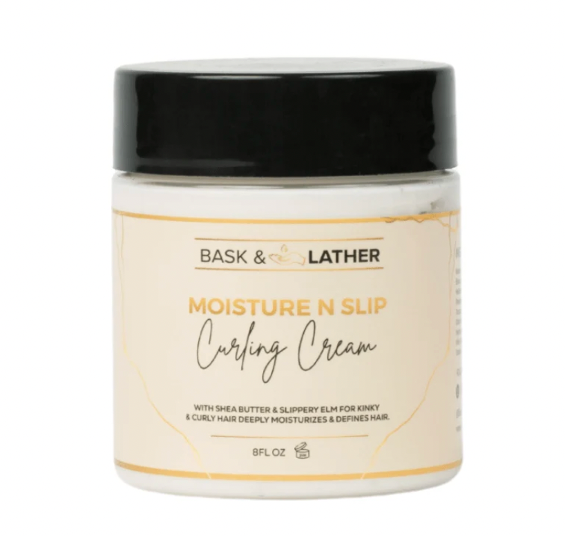 Bask & Lather Moisture N Slip Curling Cream 8 fl oz