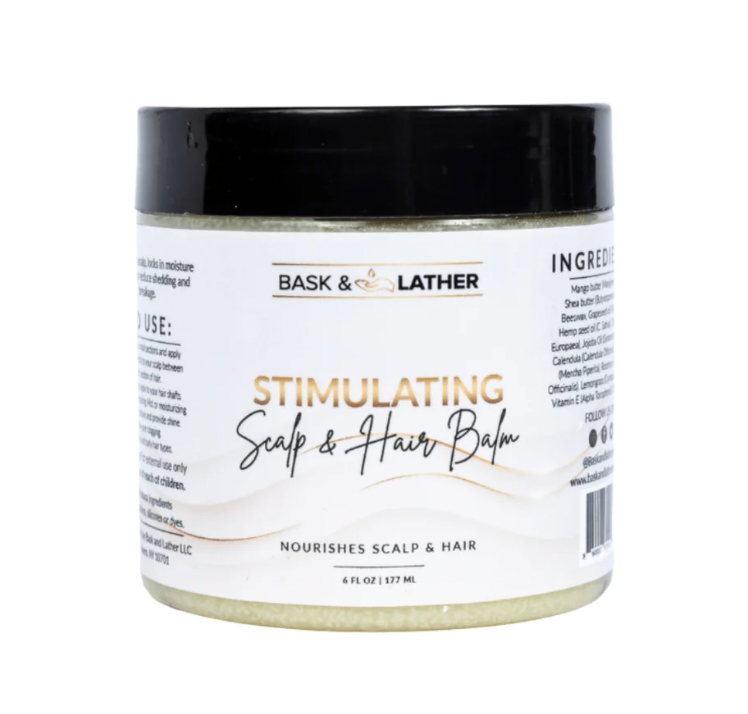 Bask & Lather Stimulating Scalp & Hair Balm 6 fl oz