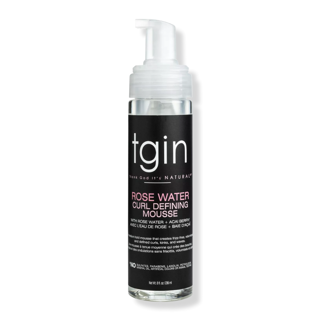 TGIN Rose Water Curl Defining Mousse