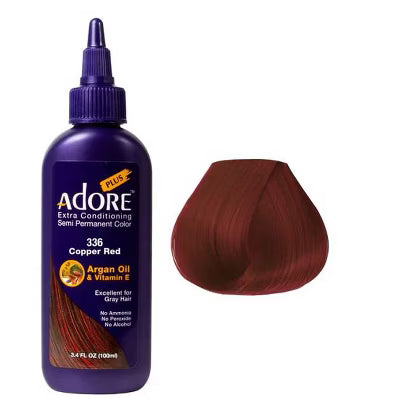 ADORE PLUS EXTRA CONDITIONING SEMI PERMANENT COLOR 3.4 FL OZ - 336 COPPER RED