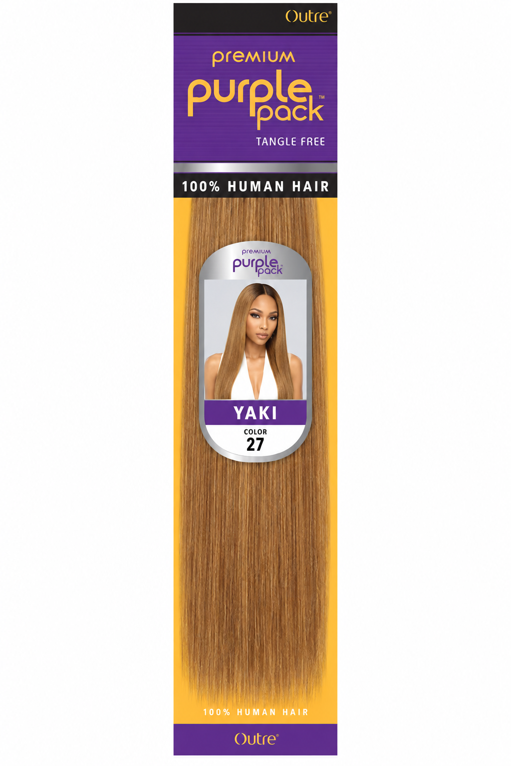 OUTRE PREMIUM PURPLE PACK 100% HUMAN HAIR COLOR 27 8''