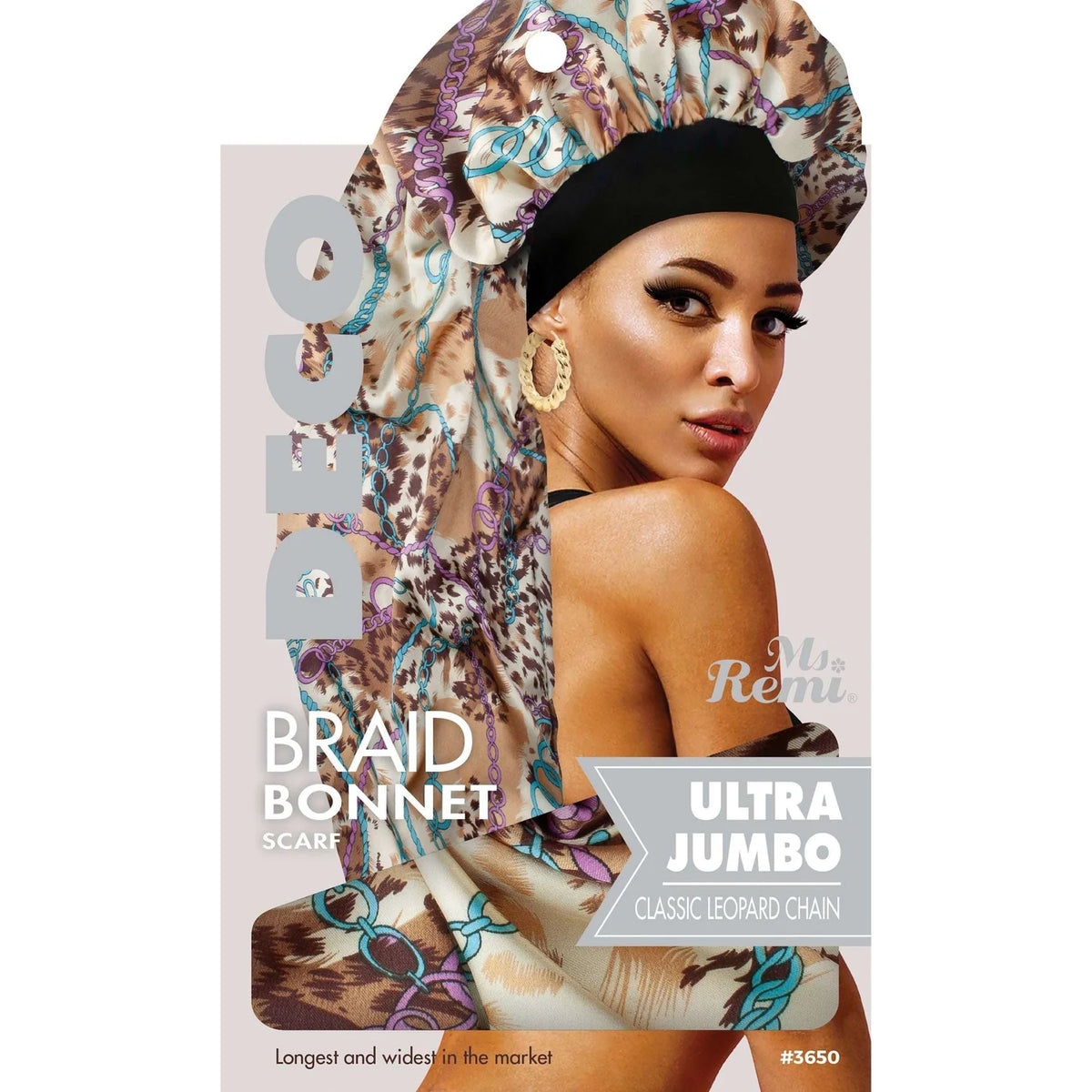 MS. REMI DECO BRAID BONNET SCARF ULTRA JUMBO #3650