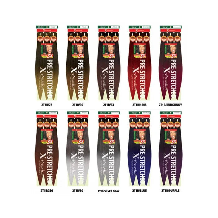 XPRESSION OUTRE PRE-STRETCHED BRAID HAIR COLOR 2T1B/30 - 52''