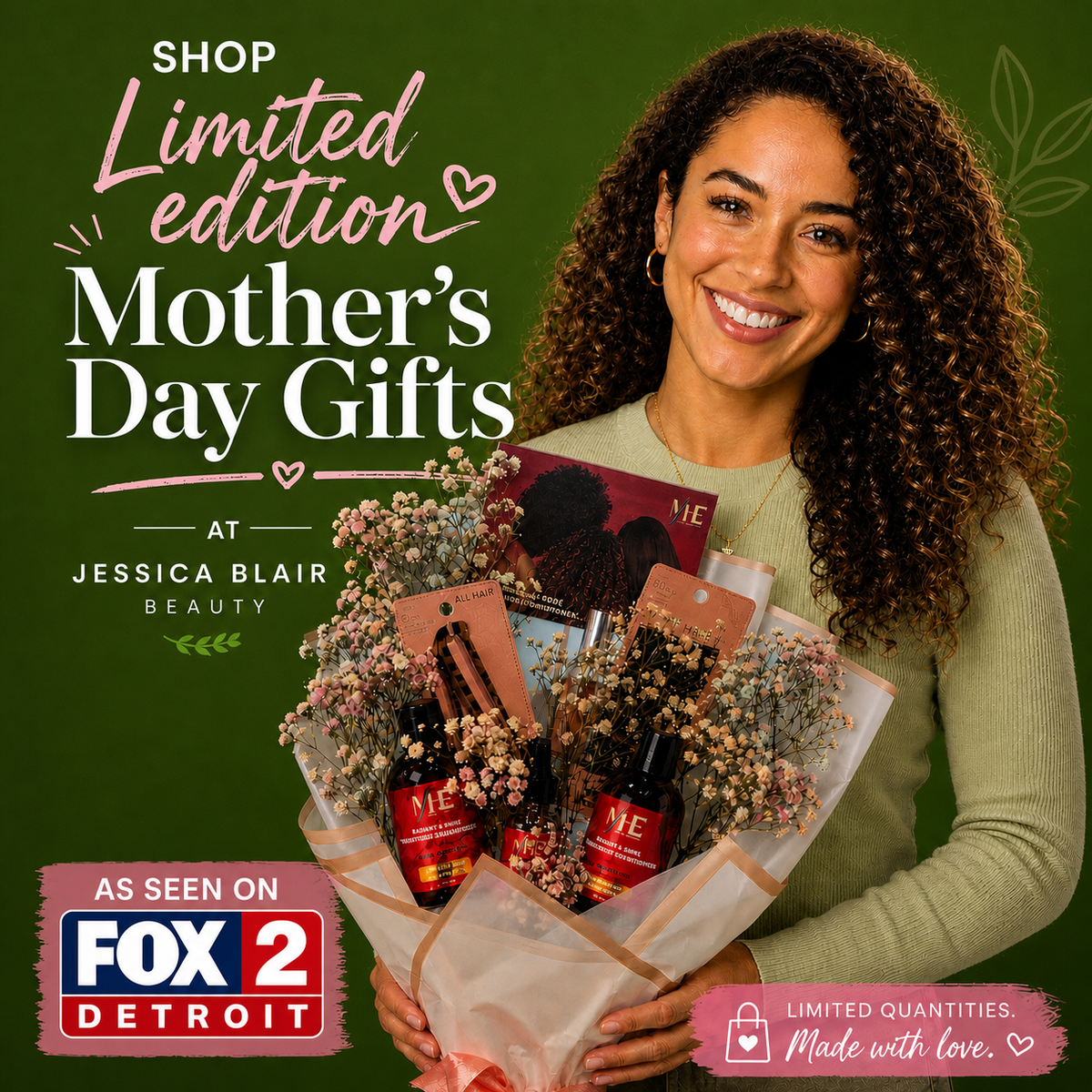 Moy Hair Essentials X Jessica Blair Beauty Mother's Day Bouquet