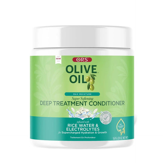 ORS OLIVE OIL DEEP TREATMENT CONDITIONER W/ RICE WATER & ELECTROLYTES 20 OZ