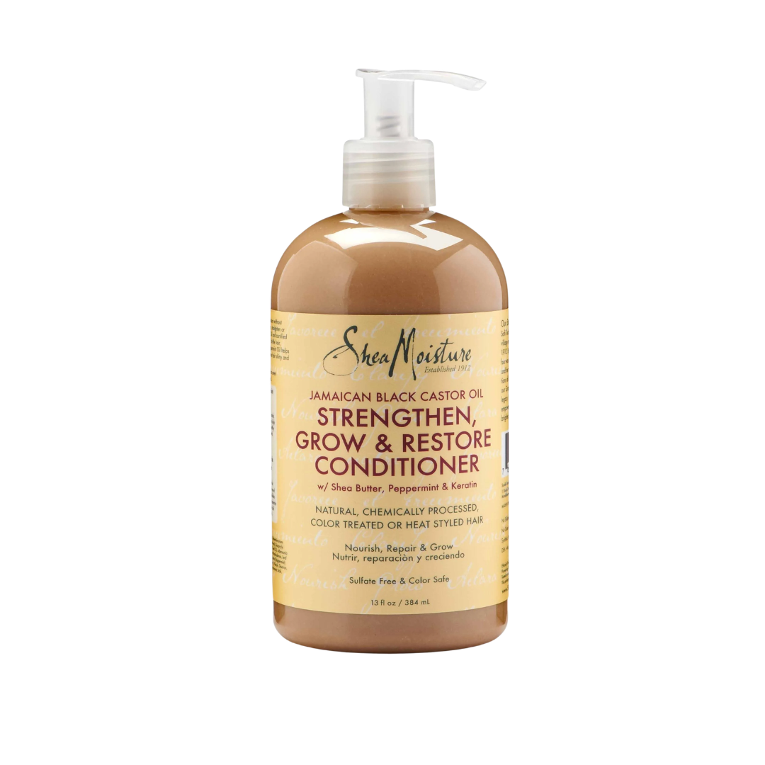 SHEA MOISTURE JAMAICAN BLACK CASTOR OIL STRENGTHEN & RESTORE CONDITIONER W/ SHEA BUTTER, PEPPERMINT & APPLE CIDER VINEGAR