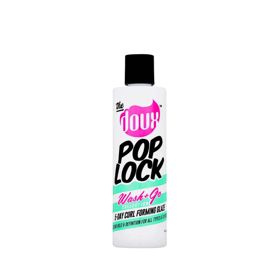 THE DOUX POP LOCK WASH + GO 5 DAY CURL FORMING GLAZE 8 OZ