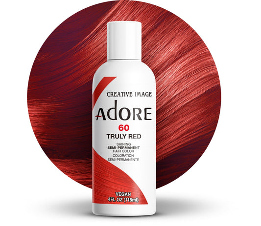 ADORE SEMI H/C 4 OZ -  60 TRULY RED