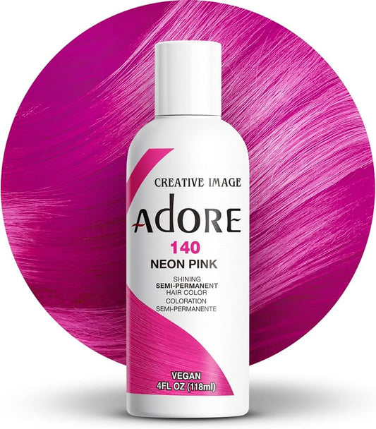 ADORE SEMI H/C 4 OZ - 140 NEON PINK