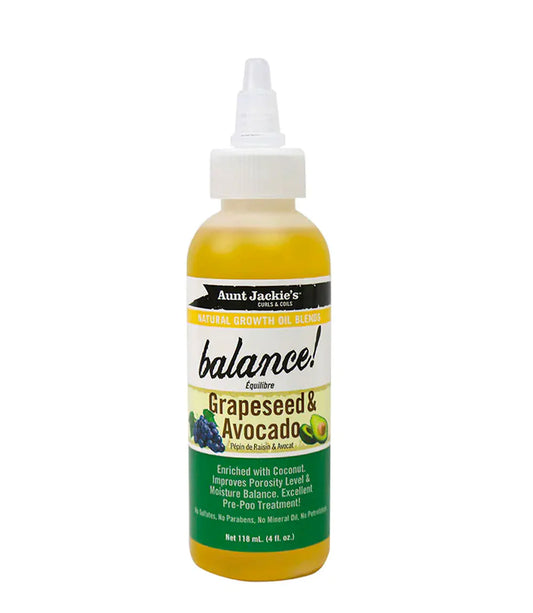 Aunt Jackie's Balance Grapeseed Avocado Oil