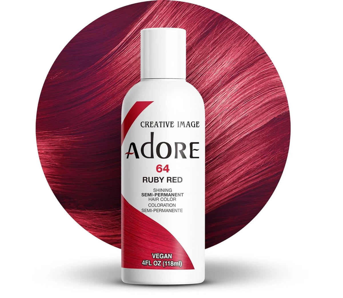 ADORE SEMI H/C 4 OZ - 64 RUBY RED