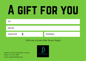 Jessica Blair Beauty Gift Card