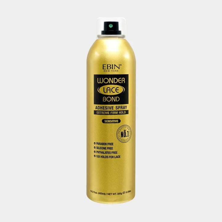 EBIN WONDER LACE BOND ADHESIVE SPRAY EXTREME FIRM HOLD SENSITIVE 6.08 FL OZ