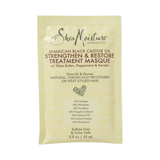 SHEA MOISTURE JAMAICAM BLACK CASTOR STRENGTHEN & RESTORE TREATMENT MASK PACK