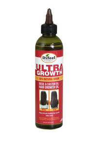 Difeel Ultra Growth Pro Growth Premium Hair Oil W/ Basil & Castor Oils 8 fl oz