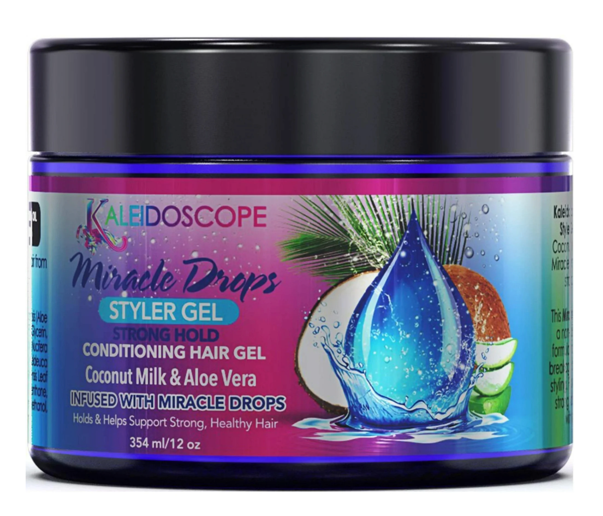 Kaleidoscope Miracle Drops Styler Gel - Conditioning Hair Gel 12oz