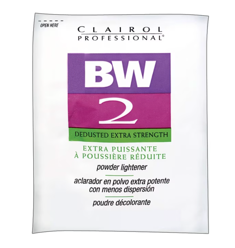 CLAIROL PROFESSIONAL BW 2 DEDUSTED EXTRA STRENGTH POWDER LIGHTNER PACK 1 OZ
