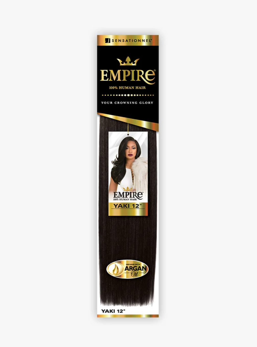 EMPIRE 100% HUMAN HAIR YAKI 12"  COLOR 2