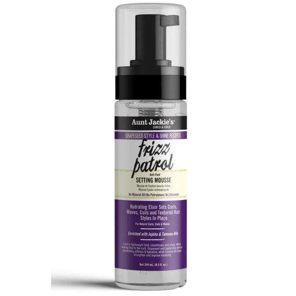 Aunt Jackie's Frizz Patrol Setting Mousse  8.5 oz