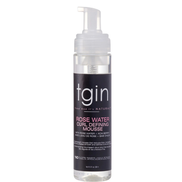 TGIN Rose Water Curl Mousse 8 oz