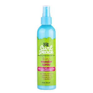 Just For Me Curl Peace 5-in-1 Wonder Spray W/ Flaxseed Avocado Oil and Castor Oil 8 fl oz