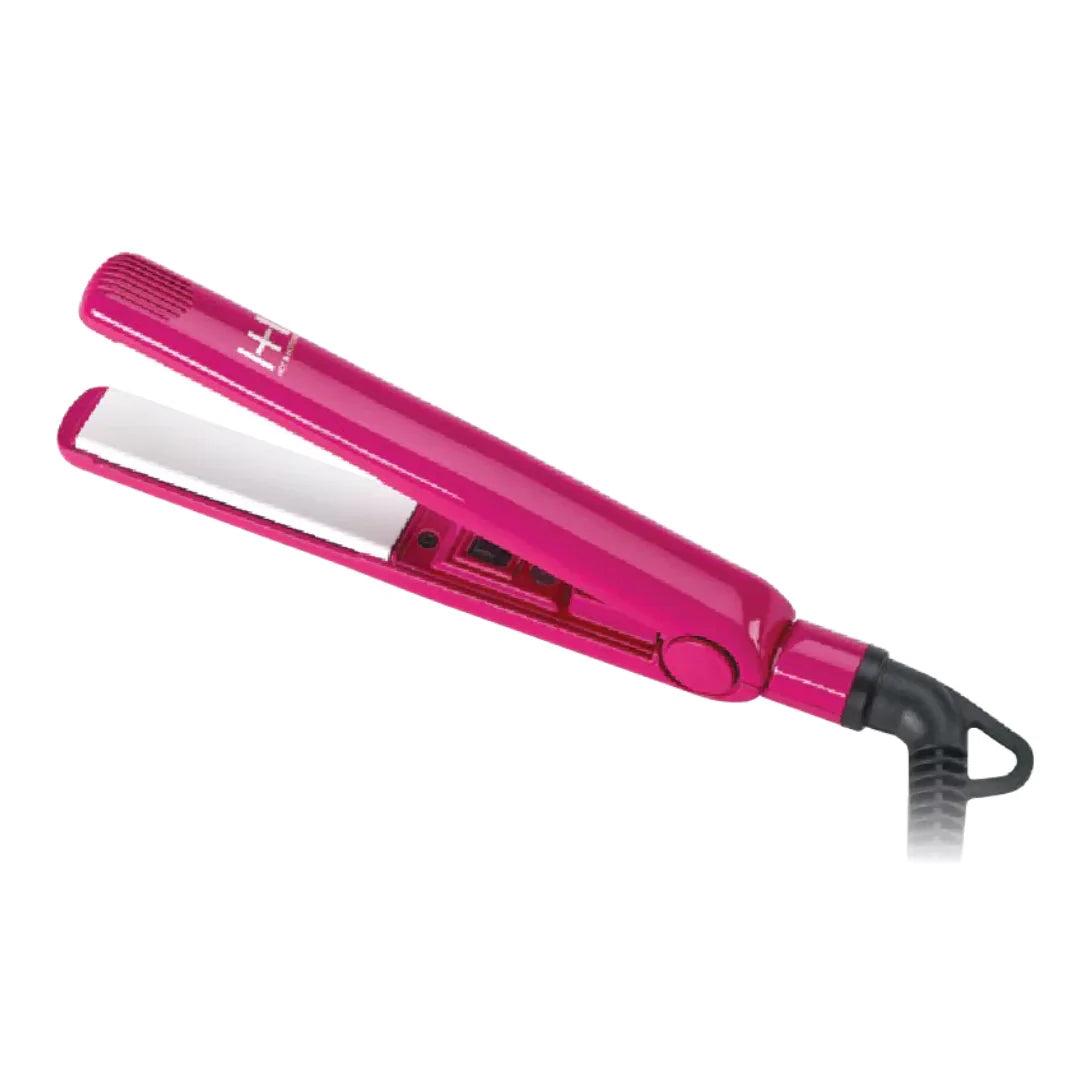 HOT & HOTTER MINI PINK CERAMIC FLAT IRON 5/8'' #5947