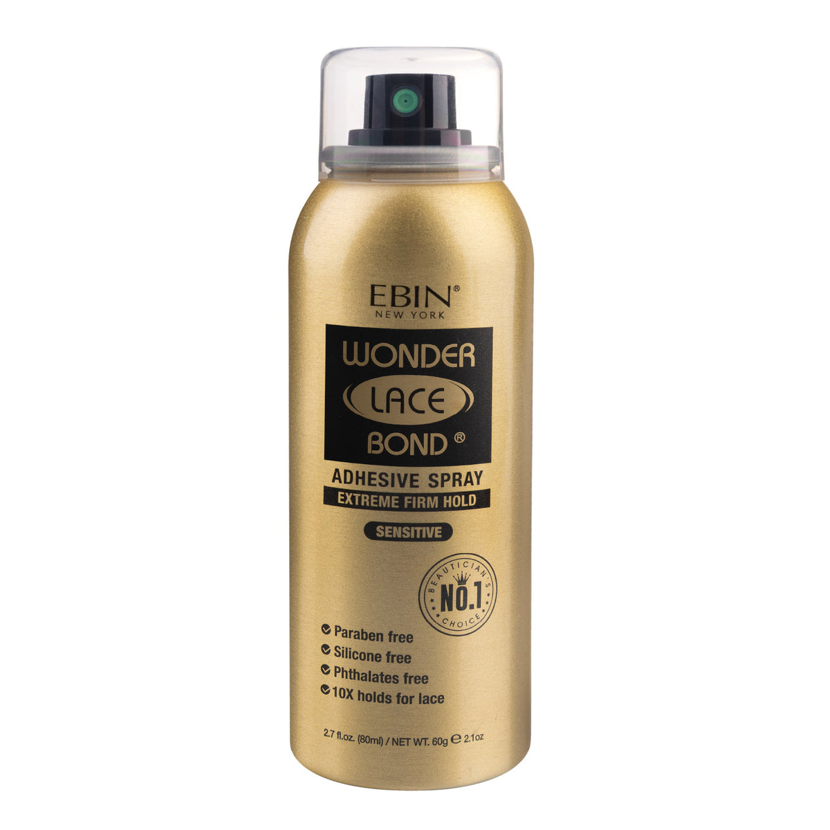 EBIN WONDER LACE BOND ADHESIVE SPRAY EXTREME FIRM HOLD SENSITIVE 2.7 OZ