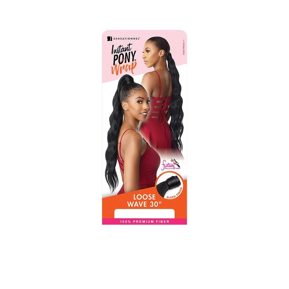 Sensationnel Instant Pony Wrap - 30'' LOOSE WAVE T2/27