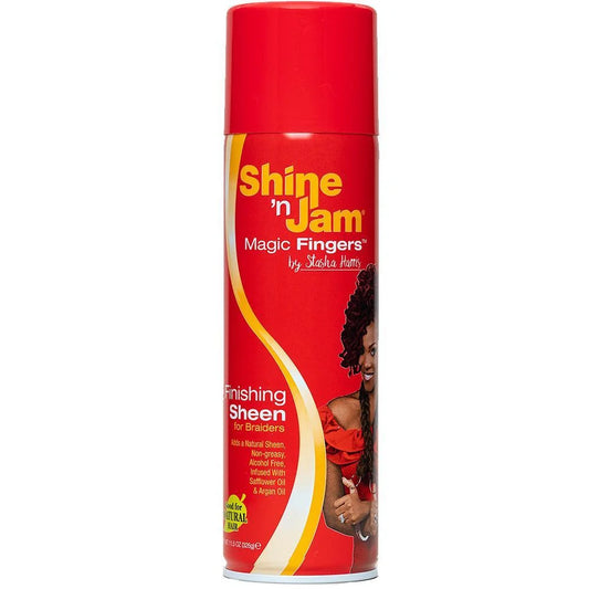 SHINE N JAM MAGIC FINGERS FINISHING SHEEN FOR BRAIDERS 11.5 OZ